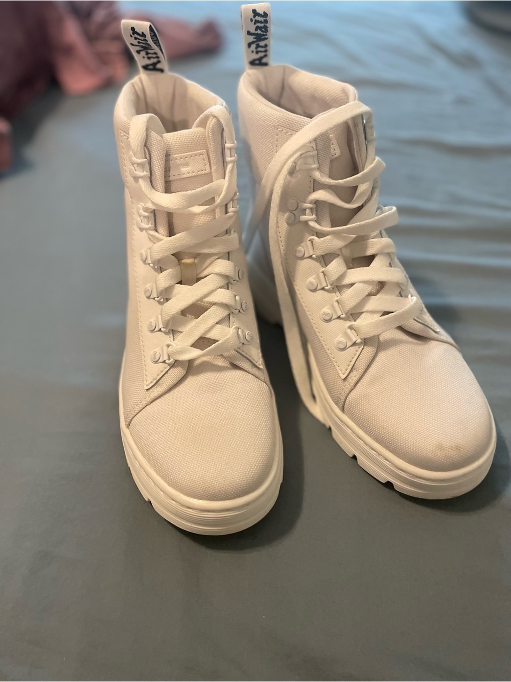 Dr martens White High-Top Canvas Women's Sneakers
